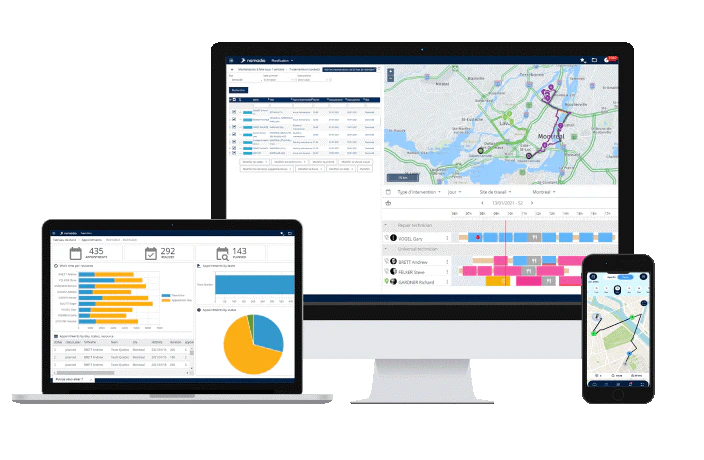 screenshot of Nomadia Field Service